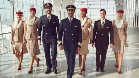 Tripulantes de cabina de Emirates. (Emirates)