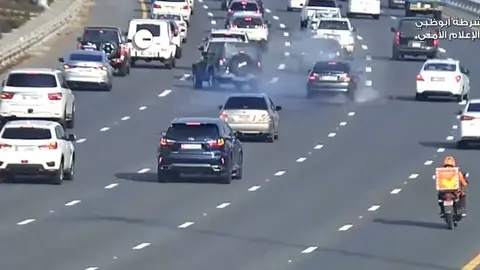 Captura de pantalla del vídeo difundido por la Policía de Abu Dhabi en Instagram.