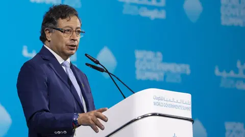 Petro, durante su intervención  en Dubai en la Conferencia de las Naciones Unidas sobre el Cambio Climático (COP28) en noviembre de 2023i. (WAM)