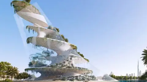 El rascacielos se asemejará a los jardines colgantes de Babilonia. (X)