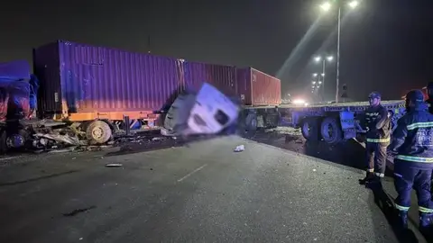 Una captura de pantalla del vídeo difundido por la Policía de Dubai. (X)