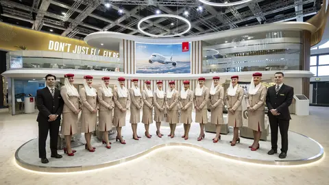 La aerolínea de Dubai presente en la ITB Berlín 2025. (WAM)