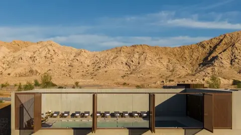 Al Faya Retreat, complejo de lujo en las montañas de Sharjah. (X)