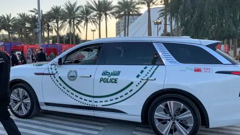 Vehículo eléctrico de la Policía de Dubai. (EL CORREO)