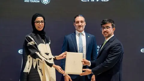 Un momento de la presentación del Abu Dhabi Pass. (X)