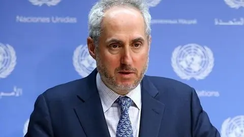 Stéphane Dujarric, portavoz de la Secretaría General de la ONU, (X)