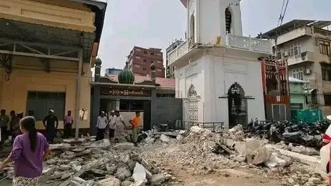 El terremoto ha dejado imágenes devastadoras en Birmania. (@ShadabPost)