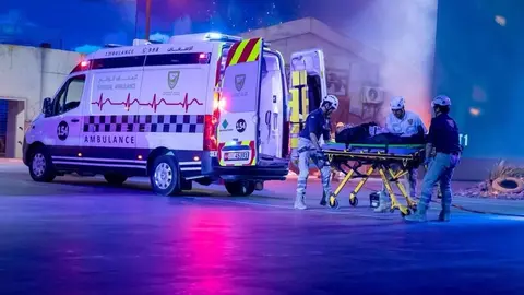 Una ambulancia en EAU. (WAM)