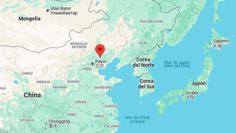 Localización geográfica de Chengde en el norte de China. (Google Maps)