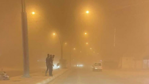 imagen de la tormenta de arena en Irak. (X)