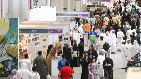 Una imagen de una edición de la Feria Internacional del Libro de Abu Dhabi. (WAM)