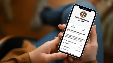 La comunidad ‘Hispanohablantes en UAE’ en WhatsApp. (EL CORREO)