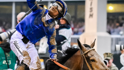 El jinete venezolano tras la victoria. (X)