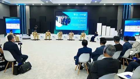 Un momento de la presentación del la Cumbre Mundial de Policía en Dubai. (WAM)