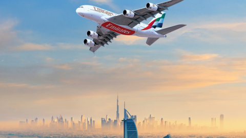 Un avión de la aerolínea de Dubai. (Emirates)