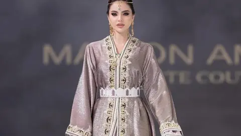 La modelo paraguaya en la pasarela de Abu Dhabi. (Instagram)