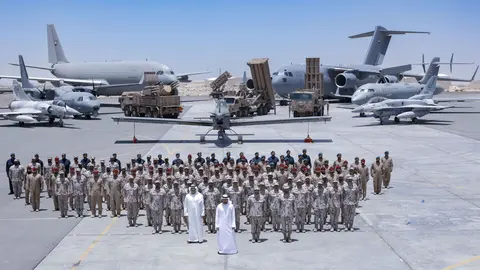 La base aérea de Al Dahfra en Abu Dhabi. (WAM)