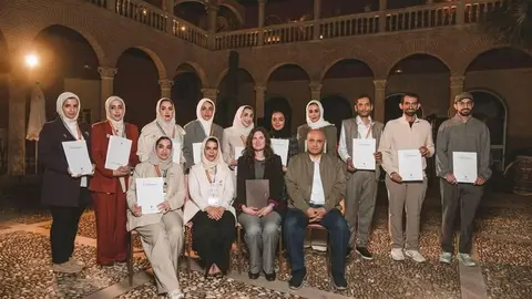 Representantes de la Cámara de Comercio de Sharjah en España. (WAM)