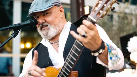 Keco, durante una presentación en un restaurante de Dubai. (Cedida)