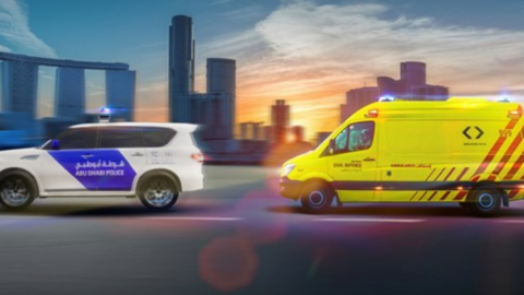 Vehículos de emergencia de Abu Dhabi. (Fuente externa)