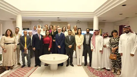 Representantes del sector turístico de la Costa del Sol (España), durante la gira que han llevado a cabo por el Golfo Arábigo. (Cedida)