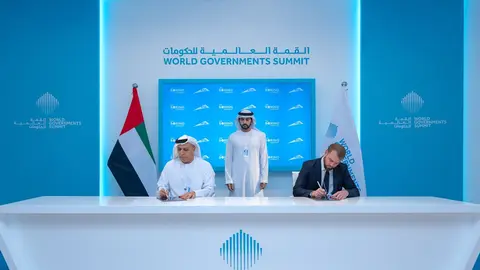 Un momento de la firma del acuerdo entre The Boring Company y la RTA de Dubai, (X)