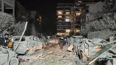 Efectos en Israel de los ataques iraníes. (X)