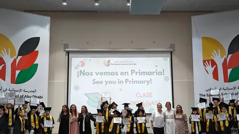 Graduación 2025 de los alumnos de Infantil en The Spanish School of Abu Dhabi. (EL CORREO)