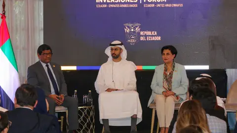 Una imagen del Foro Económico Ecuador - EAU. (X)