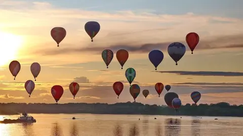Globos aerostáticos en Rusia. (WAM)