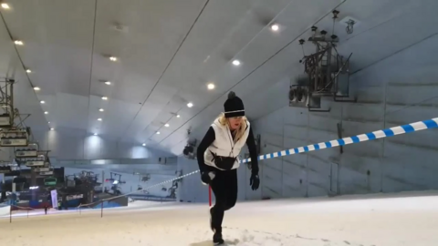 Desarrollo del I Duatlón de Nieve de Dubai. (Fuente externa)