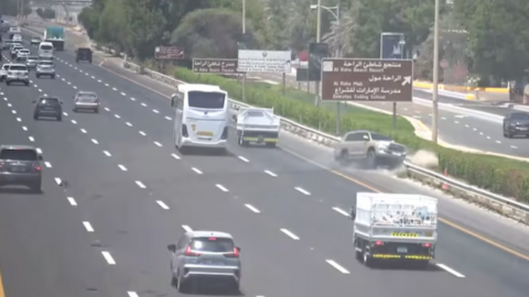 Captura de pantalla del vídeo difundido por la Policía de Abu Dhabi. (Instagram)