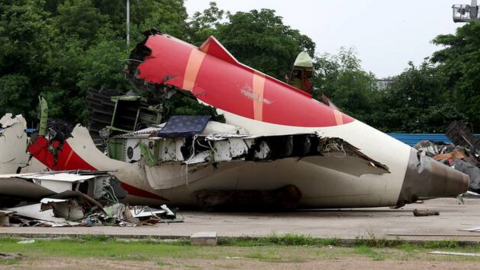 Una imagen del avión siniestrado. (Fuente externa)