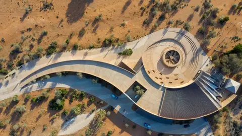 Vista aérea de Mleiha National Park. (Fuente externa)