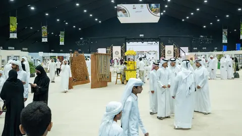 Perspectiva del Festival del Dátil en el municipio de Liwa. (WAM)