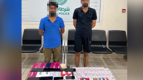 La Policía de Dubai difundió esta imagen de los estafadores.