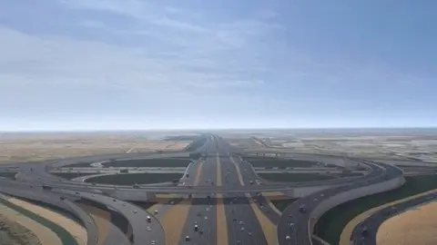 Vista de Emirates Road. (X)