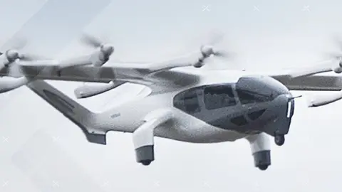 Un taxi aéreo de Archer Aviation. (X)