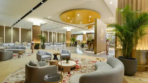 La sala premium en el aeropuerto de Dubai. (X)