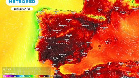 Este domingo hará más calor en la depresión del Guadalquivir que en Abu Dabi, según el modelo de cabecera de Meteored.
