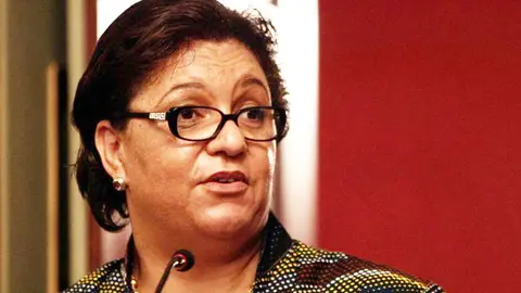 La representante especial de la ONU para Libia (UNSMIL), Hanna Tetteh. (Fuente externa)