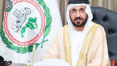 El presidente del Parlamento Árabe, Mohamed bin Ahmed Al Yamahi. (WAM)