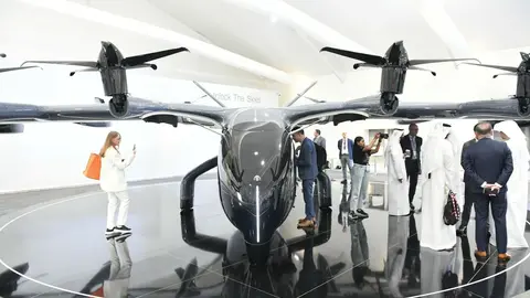 Una imagen de una edición del Dubai Airshow. (WAM)