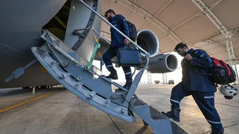 El equipo emiratí parte a Afganistán. (WAM)