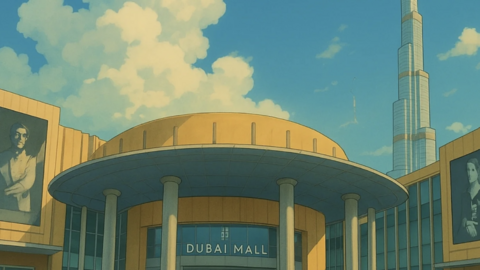 Una de las entradas del Dubai Mall. (Instagram)