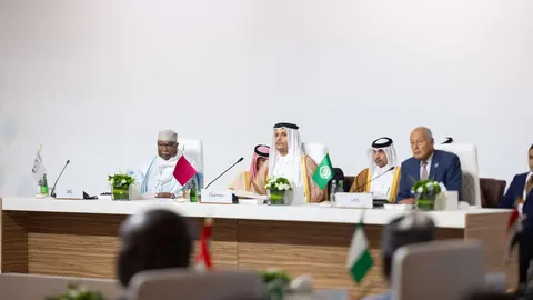 Un momento de la cumbre árabe en Doha. (WAM)