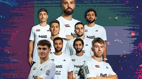 La selección de pádel de EAU. (Instagram)