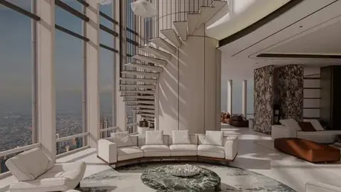 Una perspectiva del ático en el Burj Khalifa. (Instagram)