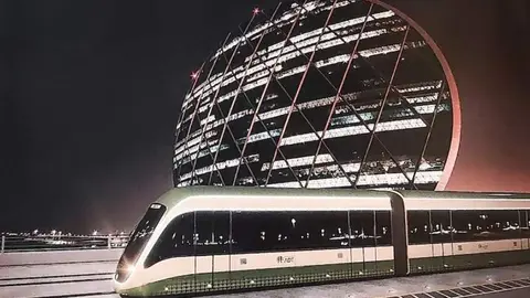 El Tranvía de la capital emiratí.  (ADT)