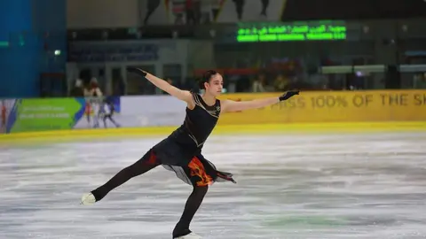 Una patinadora durante una exhibición. (WAM)